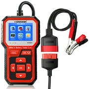 KONNWEI KW681 OBD2 Scanner, 2 in 1 Car Diagnostic Scanner, Automotive Battery Alternator Load Tester, Check Engine Code Reader Tool
