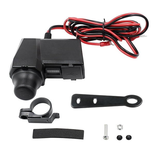 Cargador USB para motocicleta, a prueba de polvo, para teléfonos GPS, estilo B