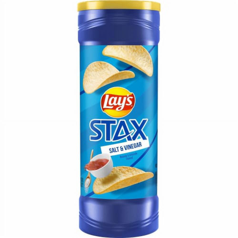 2X-Lay's Stax Salt and Vinegar Potato Chips - 5.5 oz