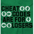 thumbnail image 2 of Cheat Codes For Losers Video Gamer Men's Graphic T Shirt Tees Brisco Brands M, 2 of 6