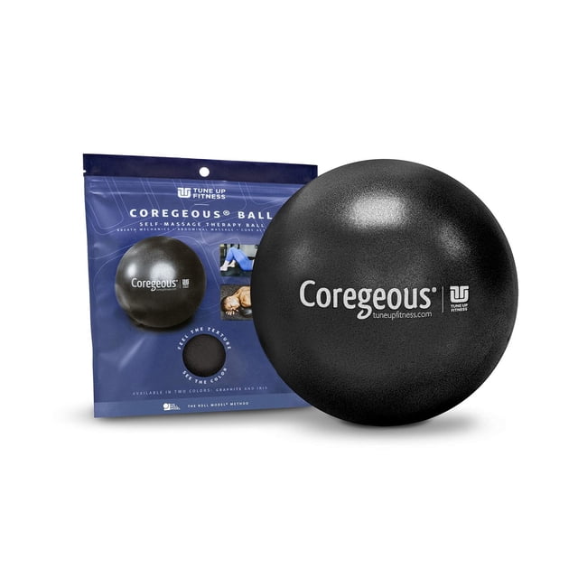 Pelota de Terapia Tune Up Fitness Graphite Coregeous para Masaje Abdominal y Liberación Miofascial