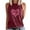 Wine##1, variant on jsaierl Tank Top for Women Breast Cancer Awareness Sleeveless T-Shirt Vest Pink Ribbon Graphic Print Vests Tops