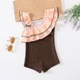 thumbnail image 5 of LRen Toddler Bathing Suit Girl One Piece Ruffles Swimwear for Kids Funny Summer Bathing Suits Girls Beach Swimwear Toddler Girls Swimsuit, 5 of 7