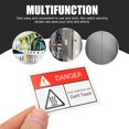 thumbnail image 4 of KONTONTY 10pcs Multi Warning Stickers Warning Sign Multi Synthetic Adhesive Safety Warning Kitchen Safety, 4 of 4