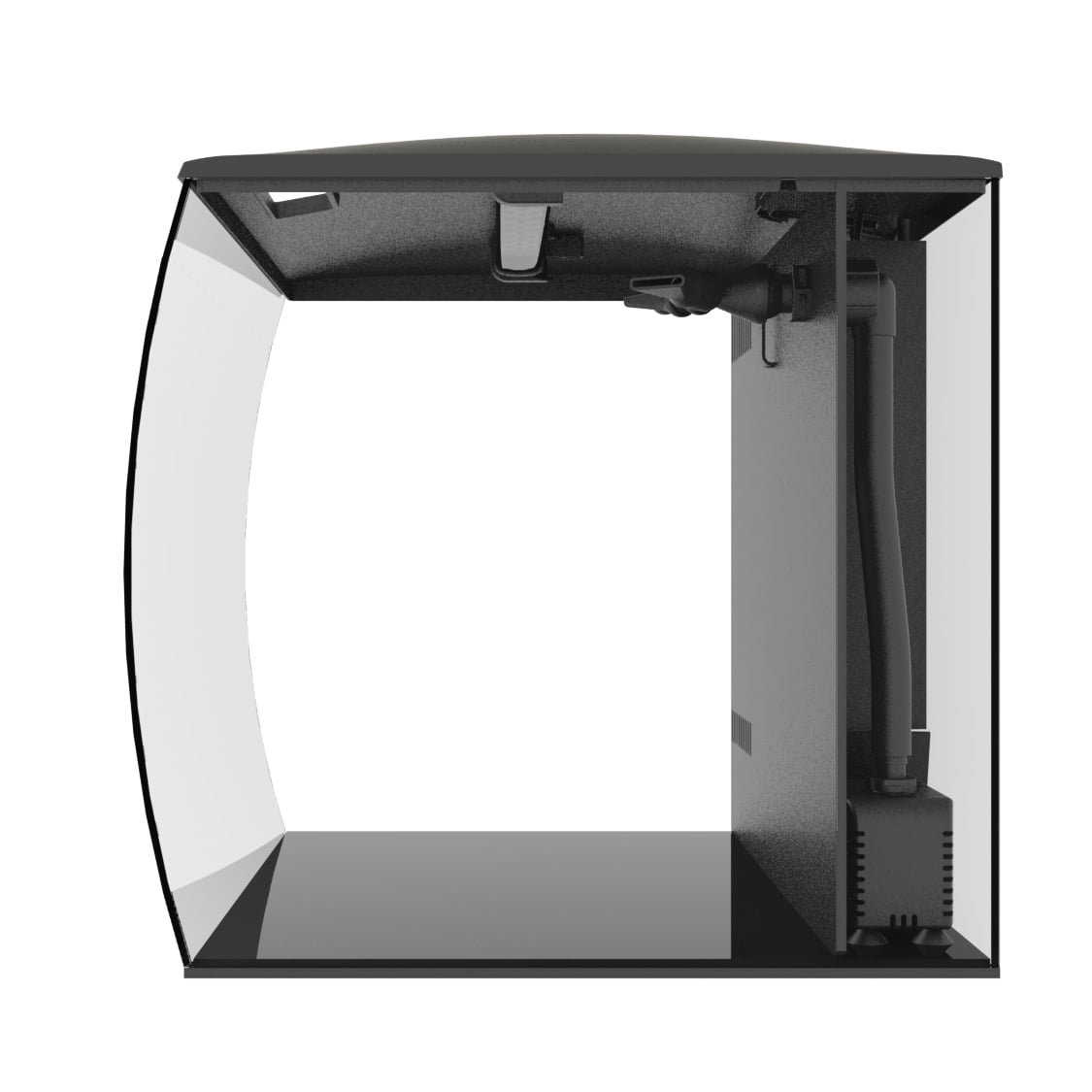 Fluval 9-Gallon FLEX Aquarium Kit, Black