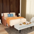 thumbnail image 2 of Full Size Murphy Bed Frame with Sofa, Vertical Wall Beds Frame with Loveseat Sofa Couch, No Need Fix to The Wall Morden Deisgn Vertical Murphy Bed with New Style Gas Struts for Bedroom, Guestroom, 2 of 8