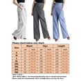 thumbnail image 2 of MAWCLOS Pantalons de Salle à Manger Taille Haute Femme Gris 5XL, 2 of 4