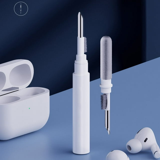 Bluetooth Earbuds Cleaning Pen with Soft Microfiber Brush Portable Multifunctional Earphone Cleaning Pen Durable Earbuds Wash Cleaning Tools for Airpods Keyboard Earphone Case