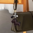 thumbnail image 6 of Leather Horse Bag Charm, Cute Animal Love Tassel Keychain Pendant for Purse Handbags Bag Accessories Mini Horse Gifts for Friends Lover (Coffee), 6 of 6