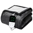 thumbnail image 1 of Manta eléctrica, manta de franela, colchón de invierno, lavable a máquina, doble capa, Control de temperatura, manta calentada más cálida, 1 of 5