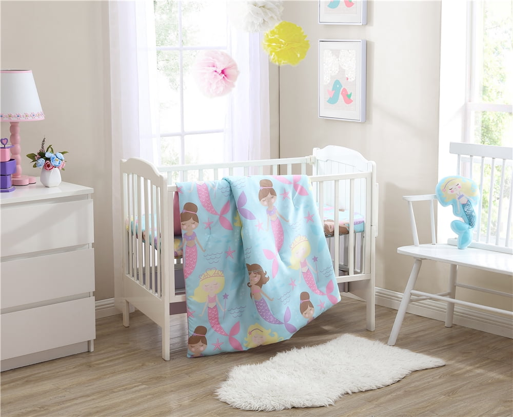 walmart crib bedding set girl