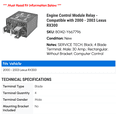 thumbnail image 2 of Engine Control Module Relay - Compatible with 2000 - 2003 RX300 2001 2002, 2 of 2