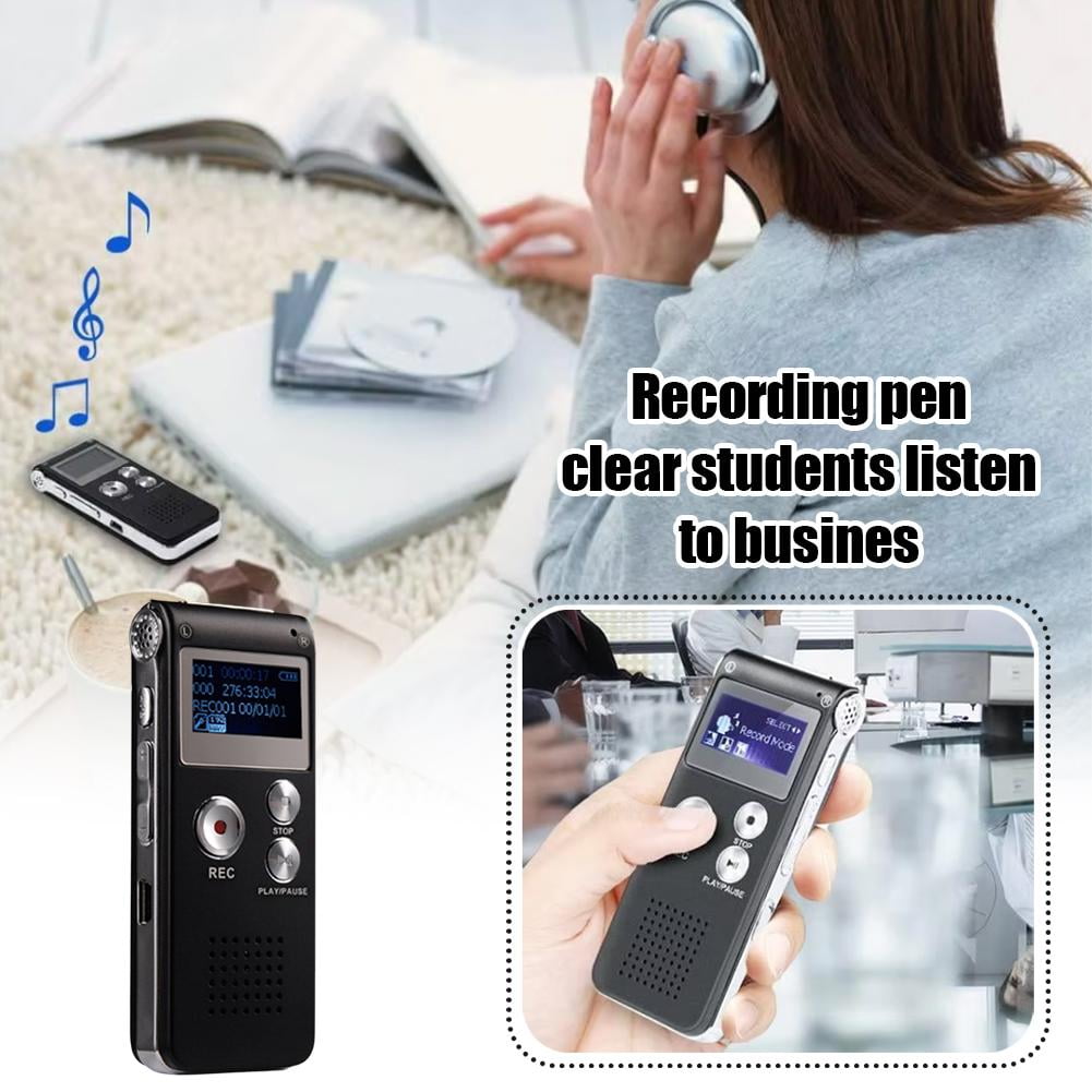 Electronicstar Voice Activated 8GB Mini Portable Tape Dictaphone Voice Recorder