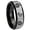 Gray And Black Beveled Edge, variant on Carbide Marines Sergeant Beveled Gray And Black Tungsten Ring 10MM