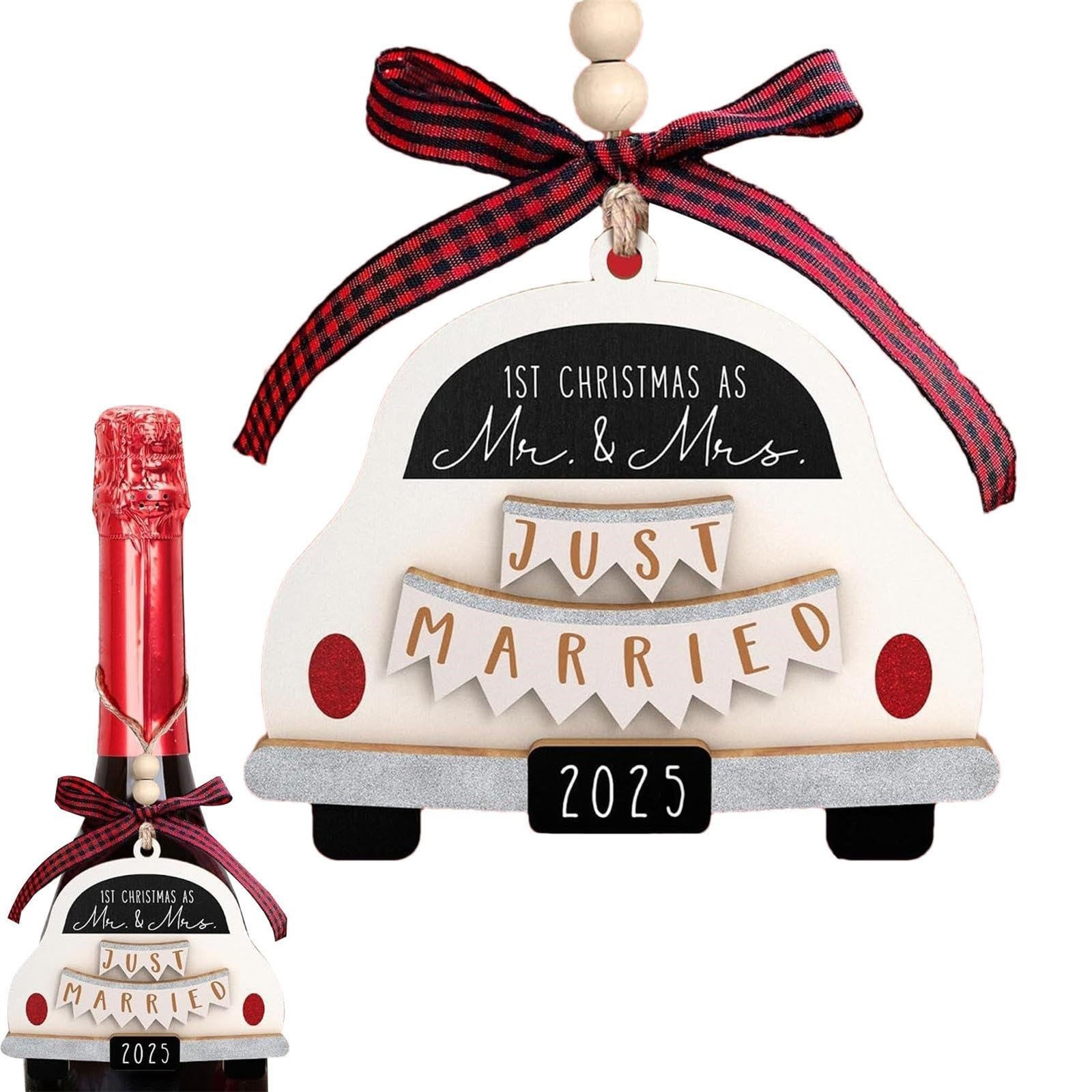 First Christmas Married Ornament 2025, Our First Christmas As Mr And