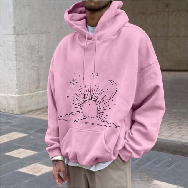 Sudadera con capucha para hombre, sudadera con capucha con letras estampadas, jersey de manga larga, sudadera con capucha para hombre, abrigo de poliéster
