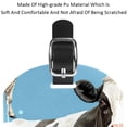 thumbnail image 4 of Square 2Pack PU Leather Cartoon Cow Cruise Luggage Tag with Privacy Cover and Name ID Tag for Travel Handbags Backpacks Luggage Tags, 4 of 6