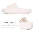 thumbnail image 2 of Zapatillas rosyclo Cloud Massage, suela gruesa, antideslizantes, blancas, 2 of 5