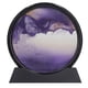 thumbnail image 2 of Cuadro de arena en movimiento de 7 pulgadas, decoración relajante, pintura de arenas movedizas en 3D, decoración para el escritorio del hogar, oficina, color morado, 2 of 15