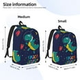 thumbnail image 2 of Yiaed Dinosau Space Explorer Print Print Laptop Backpack Travel Canvas Backpack Vintage Aesthetic Backpack for School Knapsack Backpack Backpack for School-, 2 of 5