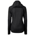 thumbnail image 3 of Women's Cutter & Buck  Heather Charcoal San Diego Padres City Connect Mainsail Full-Zip Hooded Jacket, 3 of 3