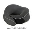 thumbnail image 3 of CxhicLuv Travel Neck Pillow - Adjustable Memory Foam Head Support for Airplanes, Cars & Home, Super Soft & Ergonomic Comfort, Black, 3 of 5
