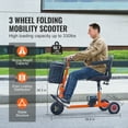 thumbnail image 2 of KFFKFF Folding Electric Mobility Scooter for Adults Seniors, 12 Mile Range Portable Electric Scooter, Height-Adjustable Seat and Handlebar, 330lb Weight Capacity, 2 of 8