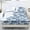 Blue Fish and Wave Pattern, variant on POLERO 3 Piece Blue Marble Cooling Sheet Set Modern Bedding Sheets Soft Comfort 1 Fitted Sheet and 2 Pillowcase Case Breathable Comfort Bedding for All Season,King