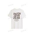 thumbnail image 3 of Women‘s Slogan Print Drop Shoulder T-Shirt, 3 of 7