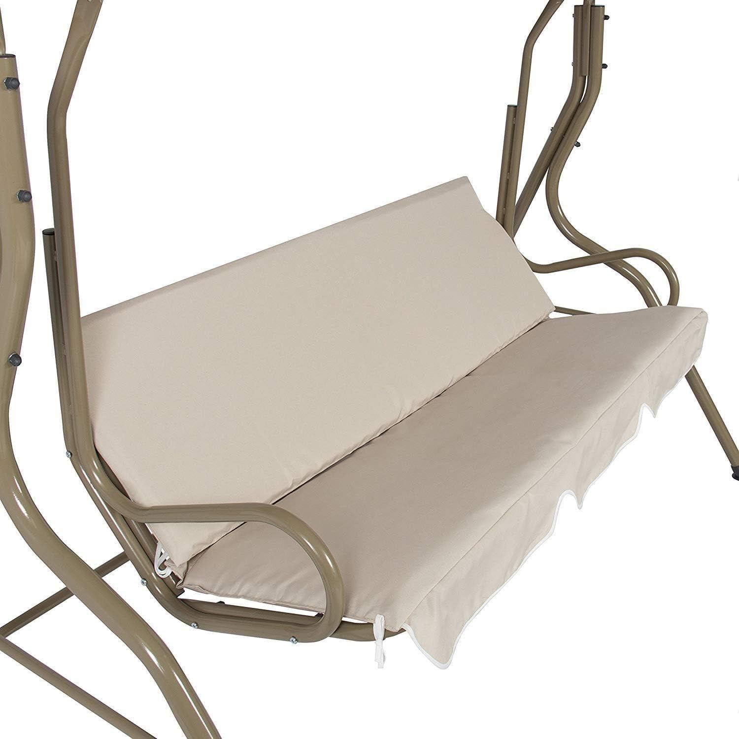 Seat Swing Cover 150x150x10cm Beige Color 3 Seaters Patio Cushion Swing Cover Replacement Porch Swing Top Cover Chair Cover for Garden Outdoor Swing Hammock Walmart