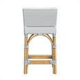 thumbnail image 4 of Butler Specialty Serienna Rattan Low Back 24.5" Counter Stool - White/Gray, 4 of 7