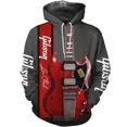 thumbnail image 4 of Sudadera con capucha con estampado 3D de guitarra nueva, sudadera con capucha neutra para hombres y mujeres, para entusiastas de la guitarra, sudadera con capucha de moda urbana de talla grande para n, 4 of 5