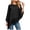 Black, variant on Women's Soft Draped Poncho Cape for Women - Lightweight Cozy Sheer Shawl Wrap with Flowing Silhouette for All-Season Everyday Wear