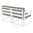 thumbnail image 4 of Mykonos Patio Loveseat White with Acrylic Fabric Cushions, 4 of 8