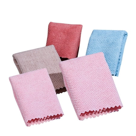 

Cloth Cleaning Rag Dish Rags Random Coral Wiping Kitchen Dish Fast Cloths Dish Tableware Super Color Oil 5pc Nonstick Absorbent Tool Towel Towel Dish Kitchen，Dining & Bar Thick Cotton