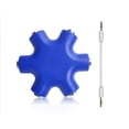 thumbnail image 1 of Cateissary Divisor de Audio de 3,5mm, accesorio de auriculares, equipo convertidor estable Universal, adaptador de auriculares pequeños, Cables de audio/vídeo azul, 1 of 5