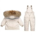 thumbnail image 5 of 1-3 Year Winter Warm Outdoor Ski Suit Old Boys And Girls Winter Thick Detachable Crotch Overalls Two-piece Down Jacket, 5 of 5