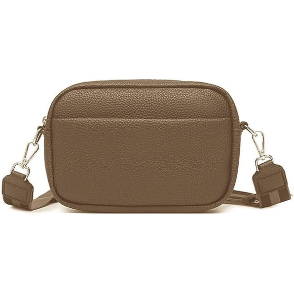 LHSHID Crossbody Bags for Women PU Leather Shoulder Bag with Adjustable Guitar Strap