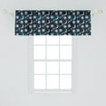 thumbnail image 2 of Ambesonne Sun and Moon Window Valance, Heavenly Bodies, 42" x 18", Violet Blue Grey, 2 of 3