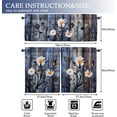 thumbnail image 4 of Rustic Kitchen Curtains and Valances Set - 3 Piece Kitchen Curtains 36 Inch Length Sets with Valance for Windows Butterfly Daisy American Country Farm, 4 of 4