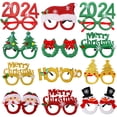 thumbnail image 2 of Marco de gafas de Año Nuevo 2024, accesorios para fotomatón, adornos de gafas de Feliz Navidad, regalos de Navidad, recuerdos de fiesta, decoraciones para el hogar, 2 of 4