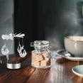 thumbnail image 4 of EeaseCA 1pc Rotary Candle Stand Romantic Candlestick Candle Holder (Silver), 4 of 7