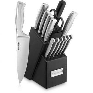 CAROTE 12 Pieces Stainless Steel Kitchen Knives,Anti-Rust Creamic Coat