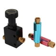 thumbnail image 2 of Adjustable Brake Proportioning Valve, 260-8419 Metal Adjustable Proportioning Valve Universal 3/8-24NPT 1/8-27NPT Connector Inline  For Modification, 2 of 8
