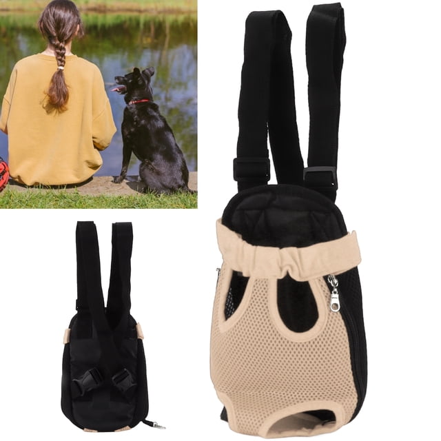 Dog Backpack Carrier, Dog Chest Carrier for Small Medium Dogs Cat Front Carrier Chest Motorcycle Dog Carrier Pet Front Carrier Backpack for Traveling Hiking Camping