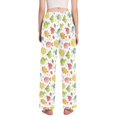 thumbnail image 3 of Dailycode Women's Pajama Pants Wide Leg Lounge Pj Bottoms With Pockets Cartoon Colorful Fishs, 3 of 7