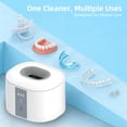 thumbnail image 6 of Ultrasonic Retainer Cleaner, 45kHz Deep Clean Machine for Dentures, Mouth Guards & Aligners, 3 Modes Timer, Compact & Easy Daily Cleaning, 6 of 7