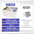thumbnail image 6 of EBOAUSI Trading Card Storage Box, 5 Row, Holds 3950-Count Cards, 6 of 6