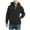 Black, variant on Men’s Pullover Hooded Sweatshirt with Half Zip Front Kangaroo Pocket and Adjustable Drawstring Hood Casual Fit Black L