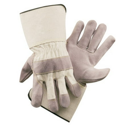 

Radnor Size 2X Split Leather Palm Gloves With Canvas Duck Back And Gauntlet Cuff (27 Pairs)
